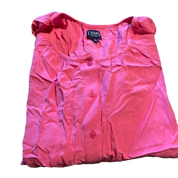 Chaps size medium short sleeved blouse excellent condition see pics - Picture 2 of 2